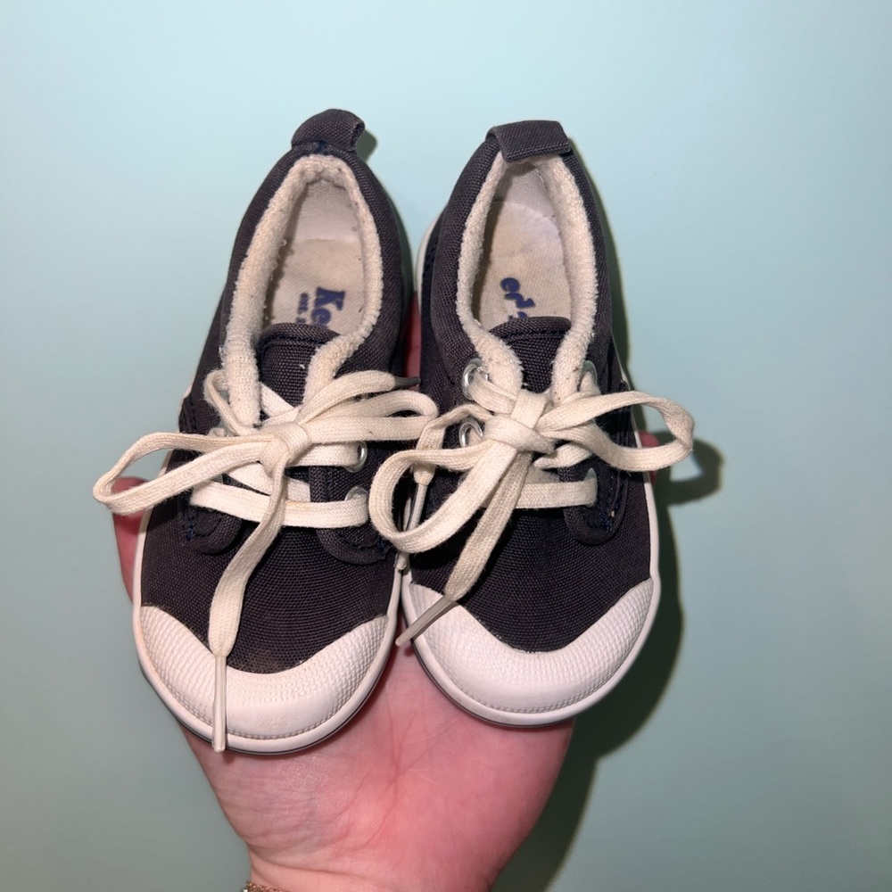 Keds Kids Black and Cream Sneakers